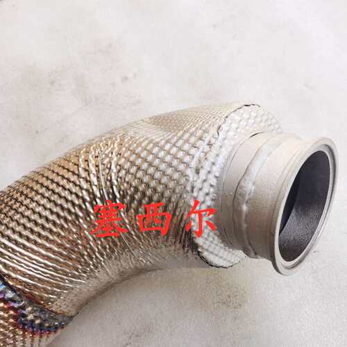 适用于工程机械发动机配件消声器前进气管总成1203410-KX6V0