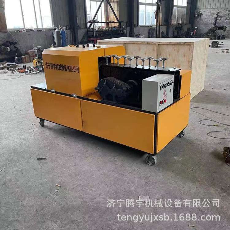 优惠全自动钢管调直除锈喷漆机方管圆管调直喷漆机钢管铁管除锈喷