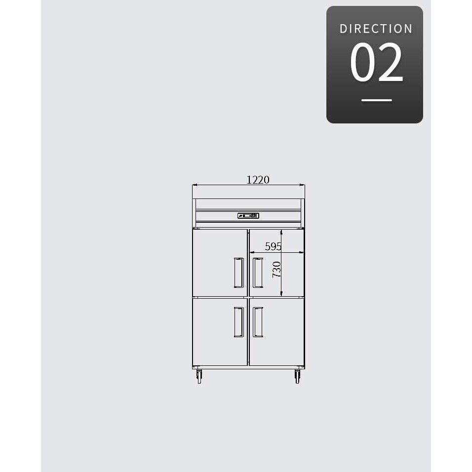 君诺LF100C4四开门雪柜商用立式冷藏冰柜大容量厨房柜急冻冷柜