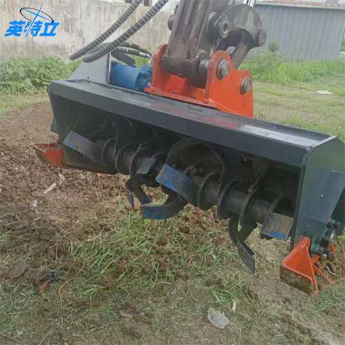 Excavator attachments, rotary tiller丘陵农田拓荒机犁地机