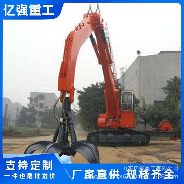 钢材装卸莲花抓钢机挖掘机属具液压抓木器废旧金属用多瓣废钢抓