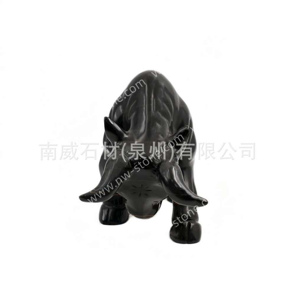 轻奢创意天然大理石动物模型装饰摆件书柜电视柜家居装饰品