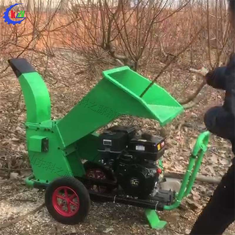 园林树枝树杈修剪打碎机 小型树枝秸秆粉碎机 移动式农用碎枝设备