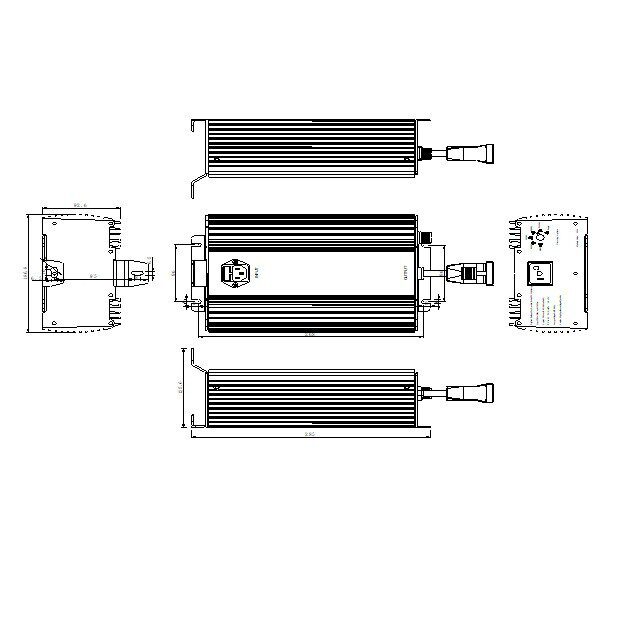 电子镇流器TPS-1000W输入电压:100Vac~264Vac