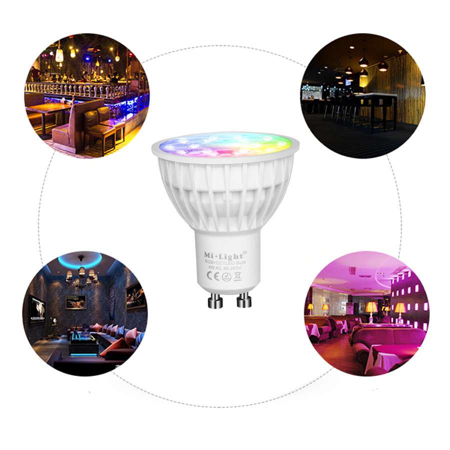 MILIGHT 4W GU10 RGB+CCT LED Spotlight 射灯 灯泡 FUT103