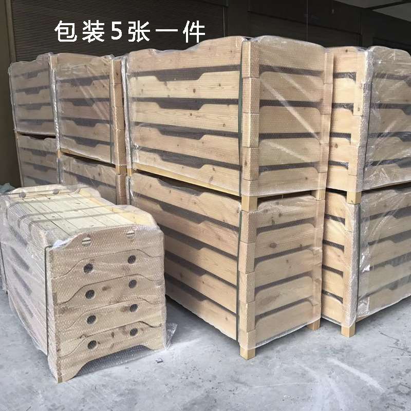 厂家自销幼儿园实木床儿童木板床午睡床重叠床托管班樟子松木床