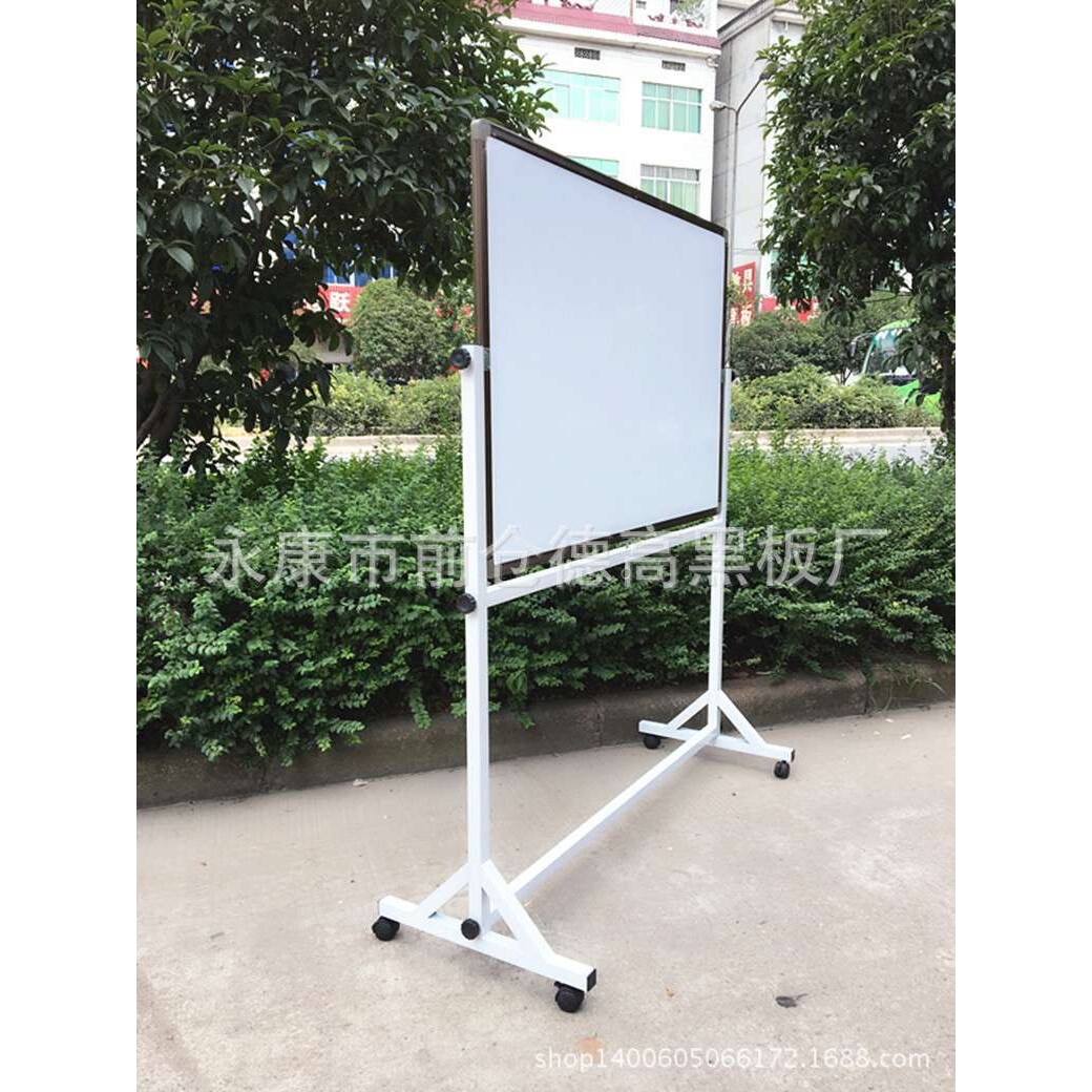 黑板厂家供应磁性双面绿板白板 移动翻转黑板80*120学校黑板