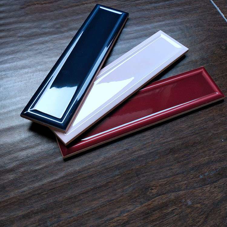 北欧长条厨房卫生间瓷砖小白砖网红浴室餐厅68x280墙砖墨绿蓝酒红