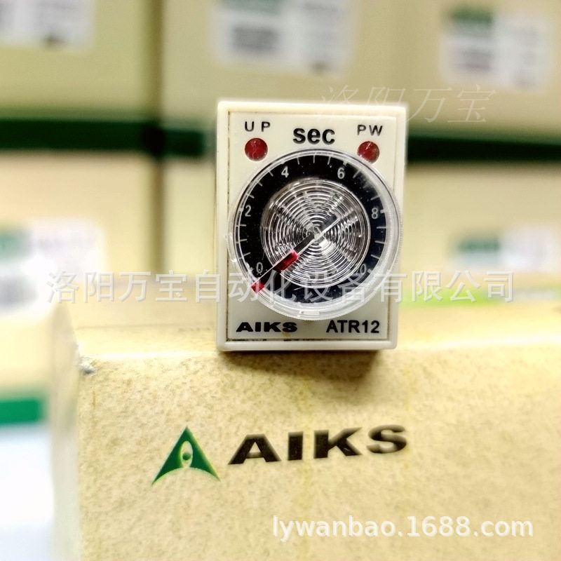 供应AIKS爱克斯时间继电器控制器ATR12-A20-10S秒sec8脚