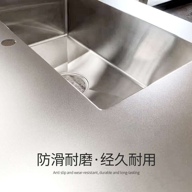 金逸304实心不锈钢台面板橱柜岛台厨房台面防耐刮花台面不锈钢板