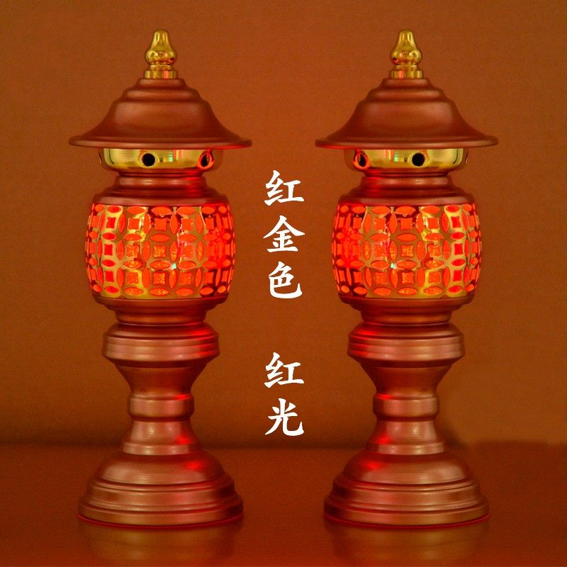 佛家用品 财神灯关公灯神社灯家用插电供灯招财进宝菩萨佛前供奉