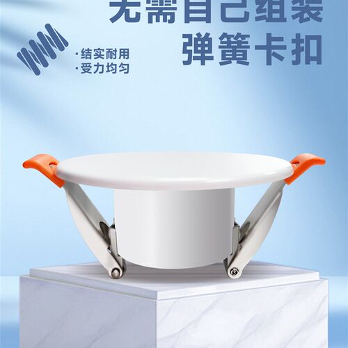 空调孔装饰盖烟道口玻璃堵塞神器家用吊顶天花筒灯封堵密封遮丑板
