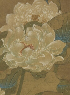 许仪荷香清夏图古代名家工笔荷花高清艺术微喷绘复制客厅装饰挂画