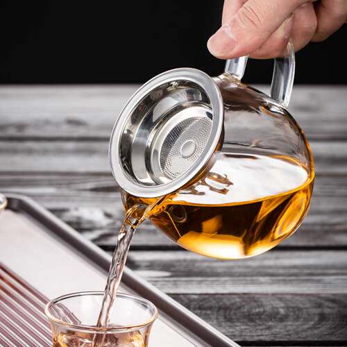 公道杯玻璃加厚耐热公杯茶漏一体功夫分茶器茶漏套装家用茶具配件