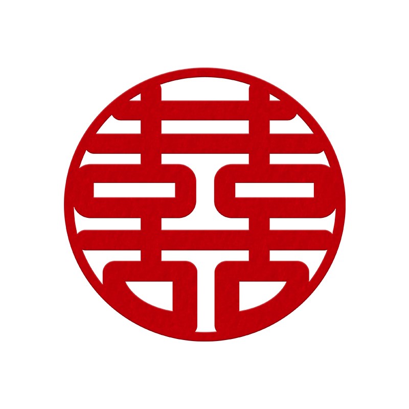 结婚窗户玻璃静电贴订婚装饰婚礼囍字窗花贴纸喜字贴专用婚房布置