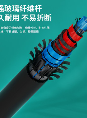 浪笙鱼缸刷无死角工具除藻刮苔刀鱼捞长杆伸缩刷子多功能清洁神器