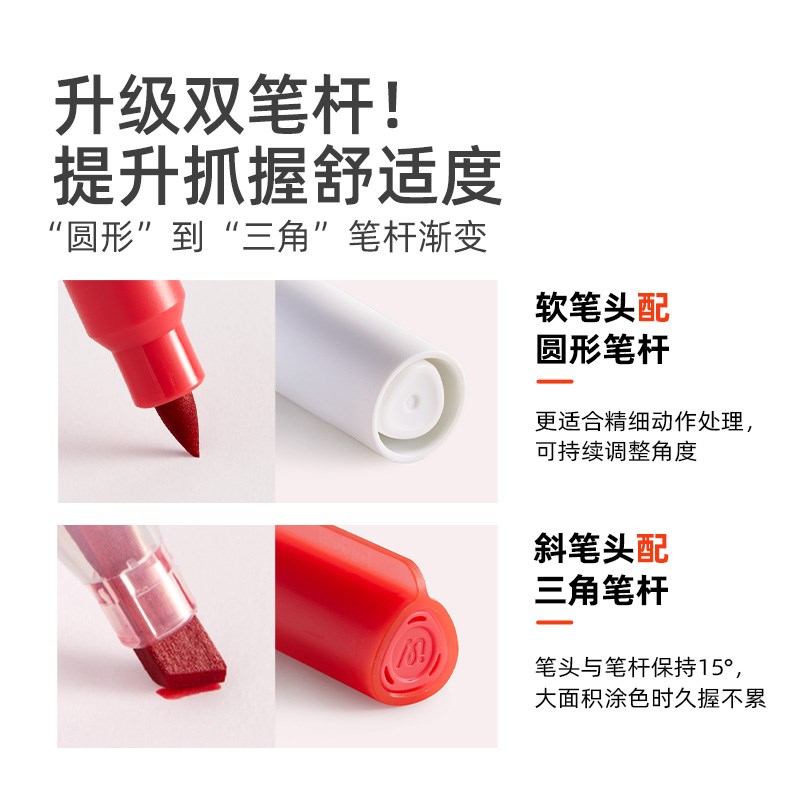 mideer弥鹿水性双头透彩马克笔幼儿园推荐可水洗水彩笔儿童画画笔