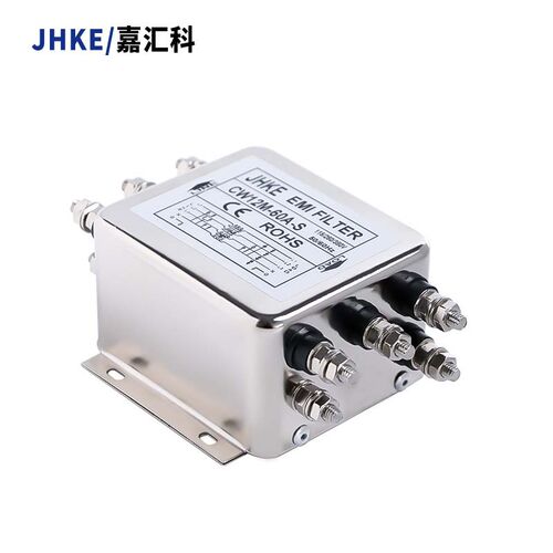 三相三线电源滤波器CW12B-60A-S四线CW12M-50A380V变频器emi伺服