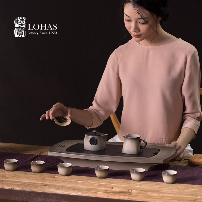 陆宝陶瓷茶具中式快雪时晴茶具礼盒客厅功夫茶具套组单壶茶杯茶盘