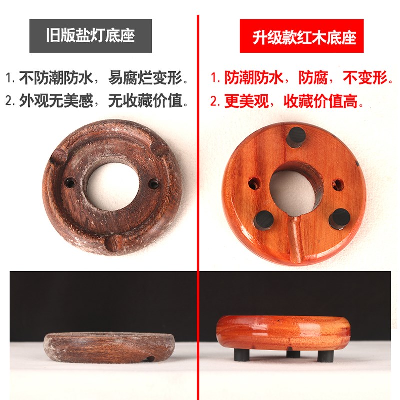 盐顺灰色盐灯喜马拉雅水晶盐灯招财摆件长明灯创意装饰台灯