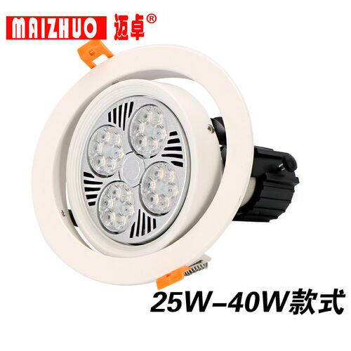 嵌入式PAR30射灯天花灯筒灯孔灯LED射灯25W35W40W服装店商业展厅