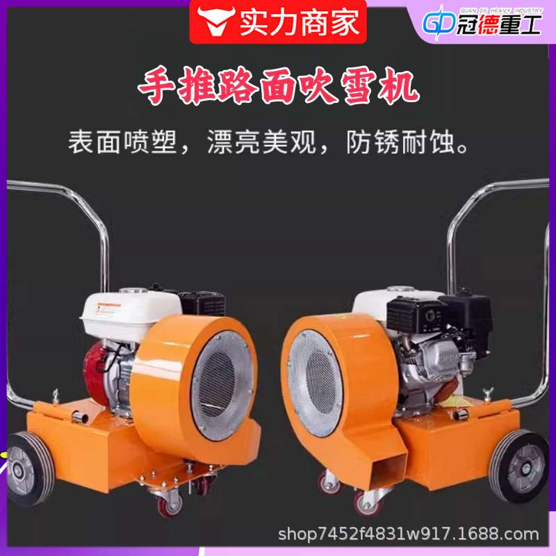 手推式路面除尘机 工业树叶公路汽油马路吹雪机 大风力养护吹风机