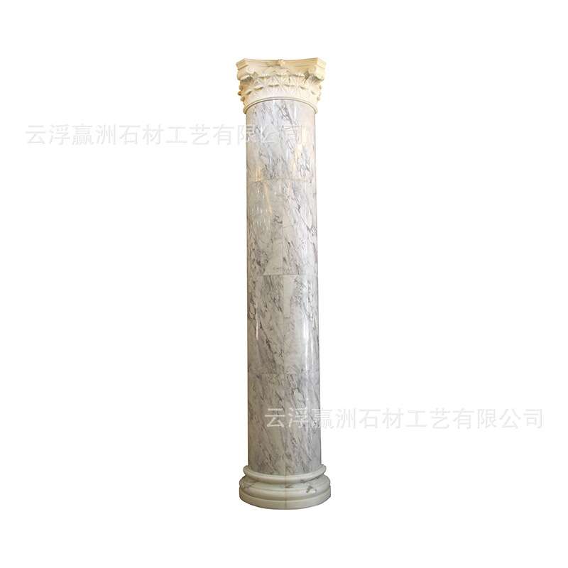 花岗岩罗马柱 供应别墅室内装饰大理石汉白玉花岗岩石材罗马柱