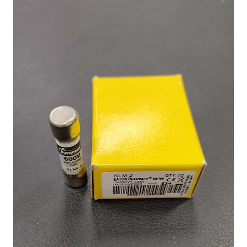 KLM-2陶瓷管保险丝 600V 2A 巴斯曼BUSSMANN熔断器