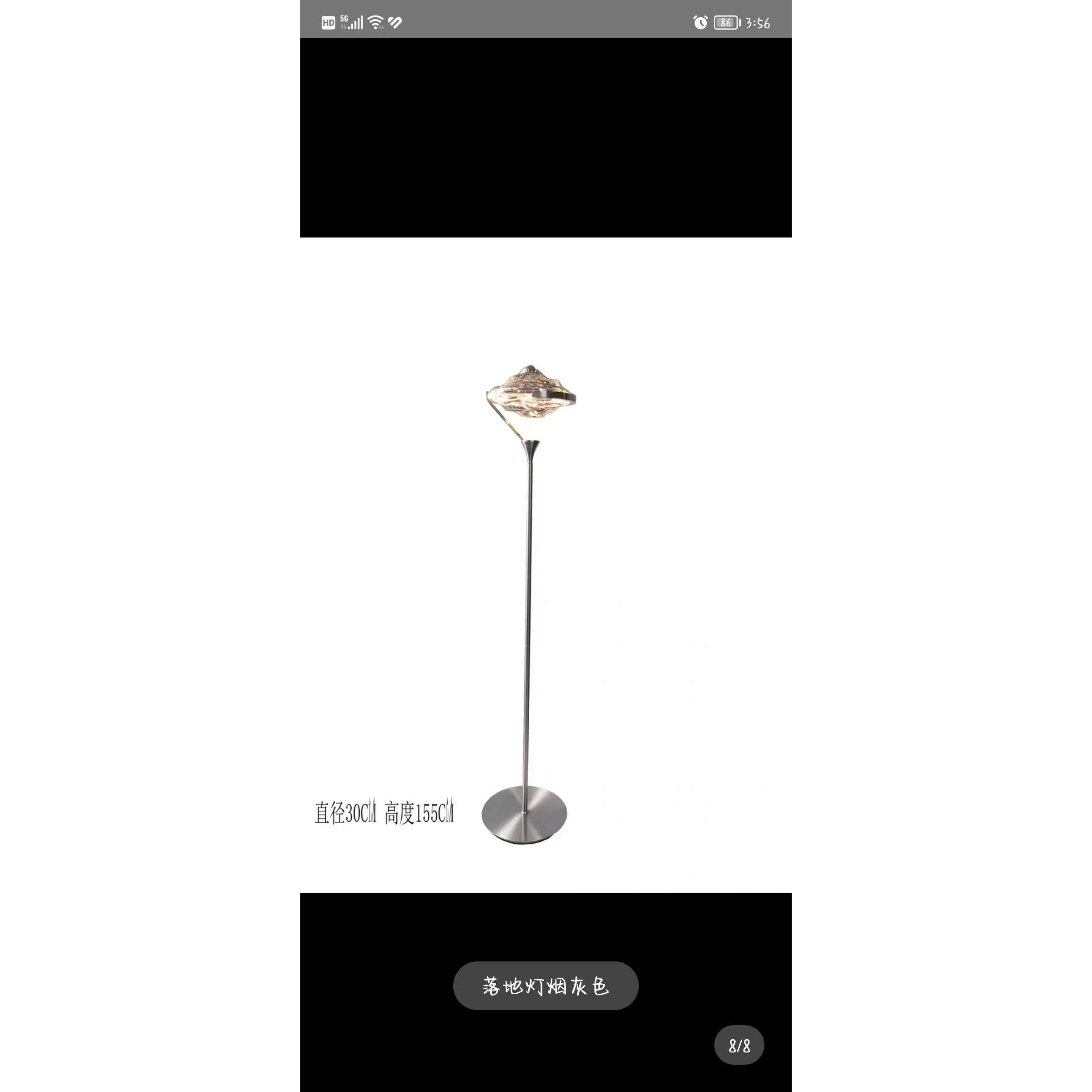 简约意大利轻奢餐厅单头玻璃台灯设计创意个性客厅吧台床头落地灯