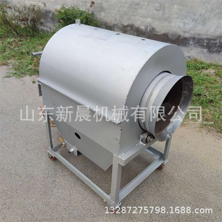 核桃榛子花生翻炒机 滚筒式电加热炒货机立式板栗炒锅