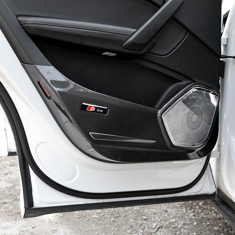 专用于奥迪A4L/A6l/Q3/Q5l/Q7/A3车门防踢垫全包围防踢板内饰改装