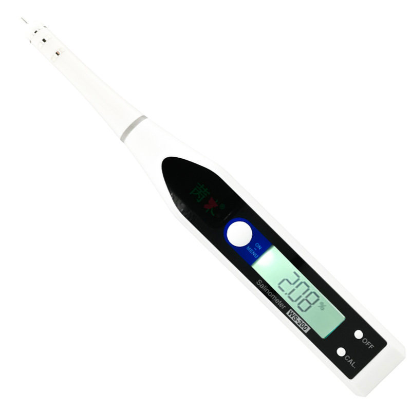 手持数字显示便携笔式电子盐度计海水养殖卤汁咸度检测测量仪0-10