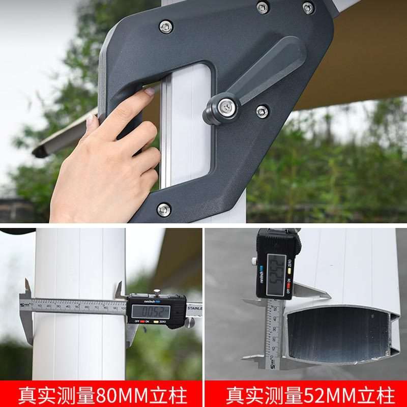 直销大型户外遮阳伞大号水箱太阳伞方形罗马伞3米庭院侧立伞防晒