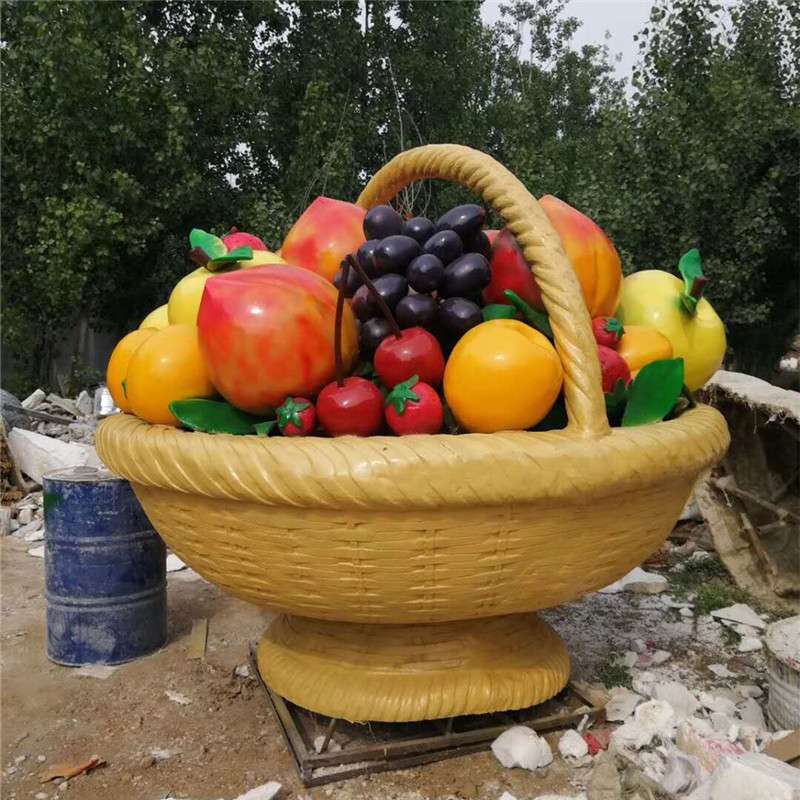 果篮种植基地摆件塑水果蔬菜玻璃钢雕仿真农作物农场采摘雕塑摆件