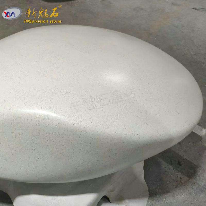 仿真石头创意空心凳户外海滩大型清水混凝土鹅卵石水泥休闲石凳