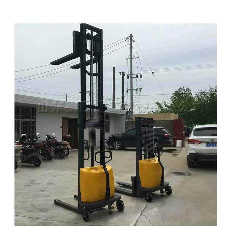 液压式电动推高车 手推半自动式升高车 电瓶升降式1吨2吨搬运车