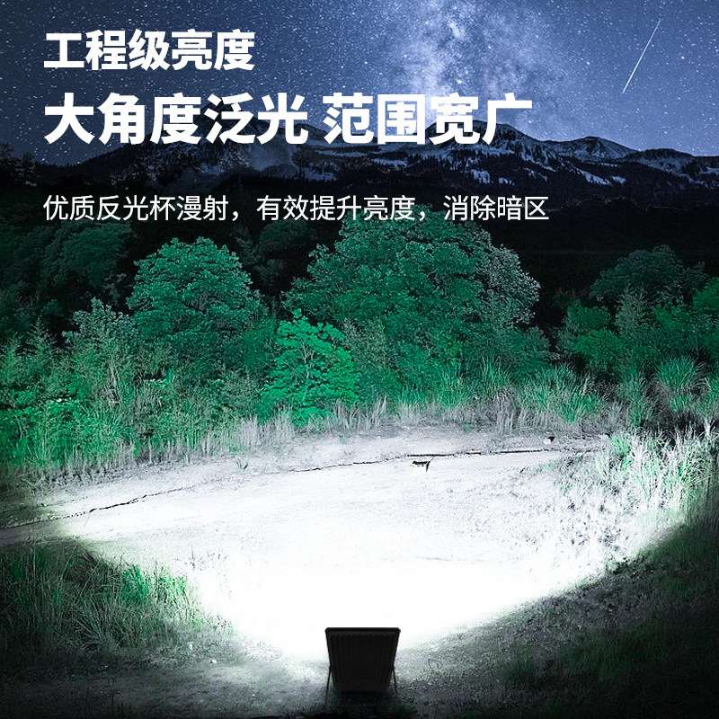 led黑金刚投光灯100WSMD大功率泛光灯200W车间照明灯庭院户外射灯