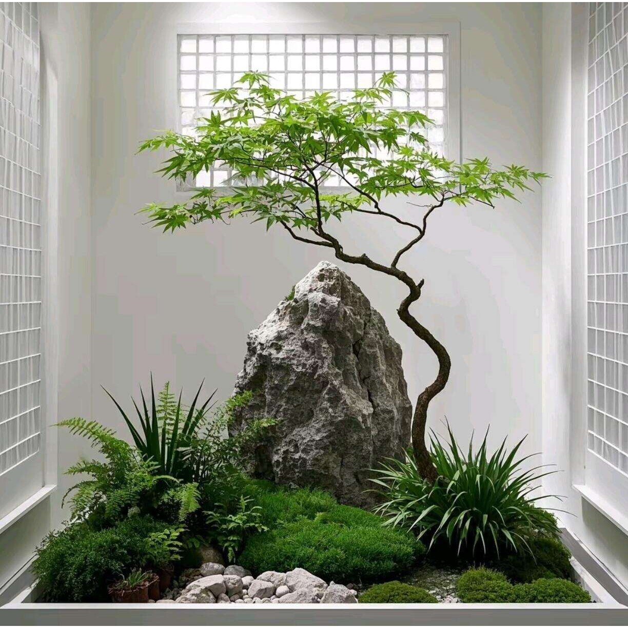 精品仿真青枫树枫叶树大型榕树装饰假树橱窗绿植造景室内植物落地