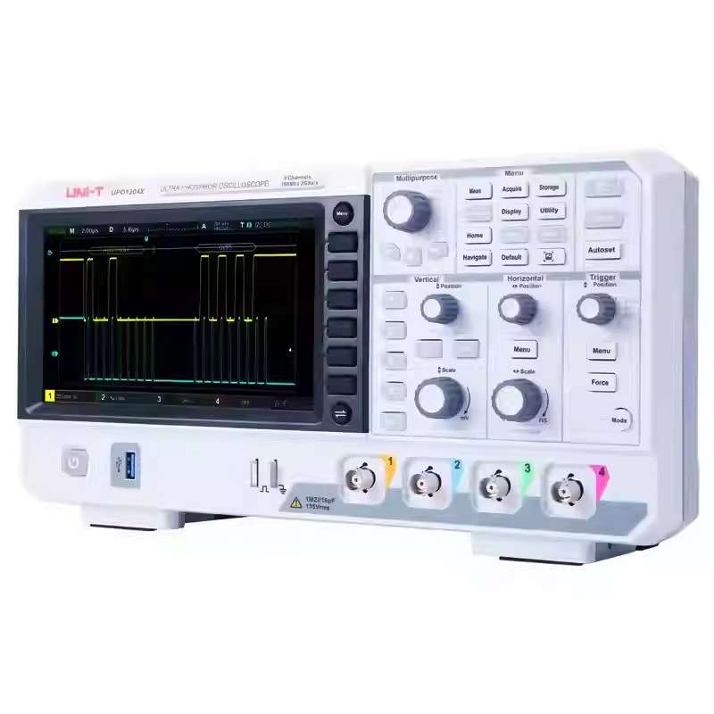 优利德UPO1204X-E/1104X高精度数字存储示荧光示波器四通道200M带 - 实物图