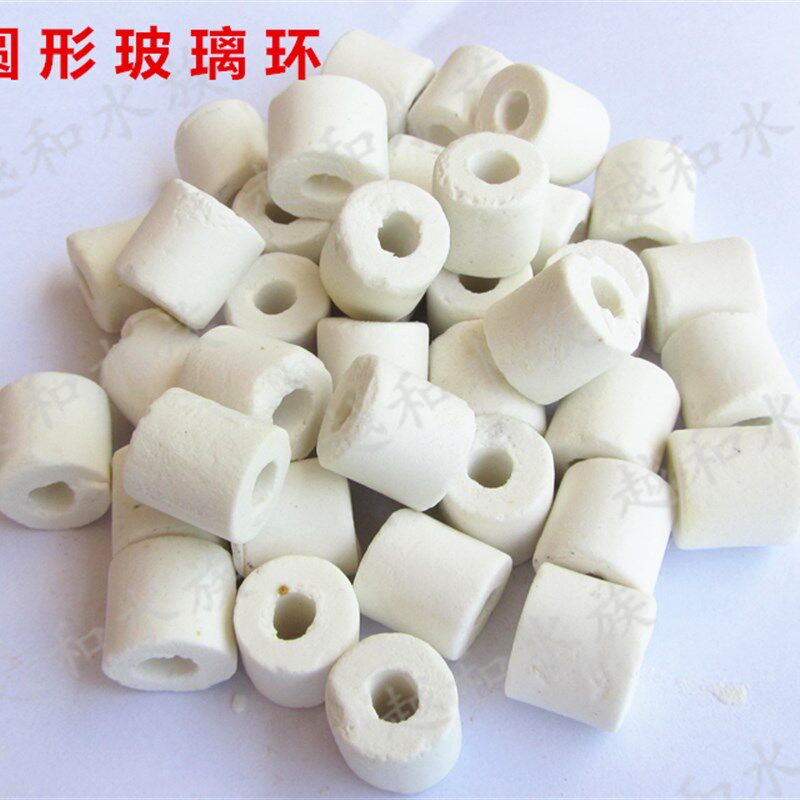 透气性好!鱼缸陶瓷环玻璃环六角环 鱼缸过滤材料生化环40斤包邮