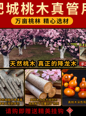 道家桃木葫芦挂件 门对门吉祥平安挂饰 复古国风桃木摆件