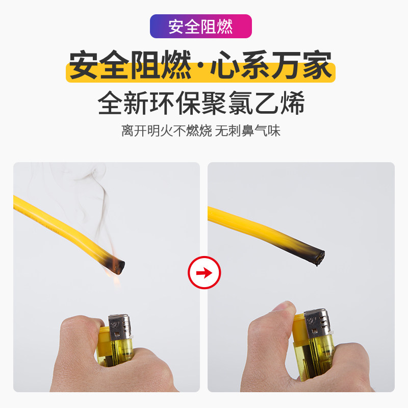 纯铜家用电线软线电缆线铜芯2芯1 1.5 2.5平方护套线电焊机电源线