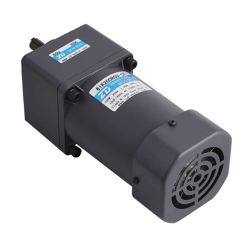 交流调速马达 变速单相220V120W-200W齿轮减速电机 中大力德电机
