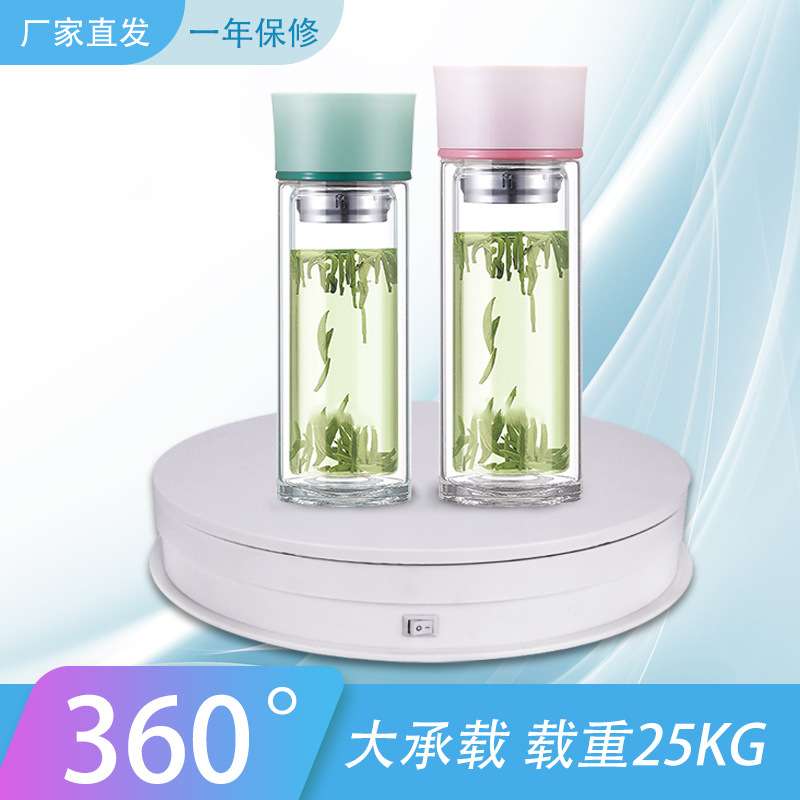 电动转盘五金底座配件跨境旋转塑胶转盘花瓶工艺品居家展示架云台