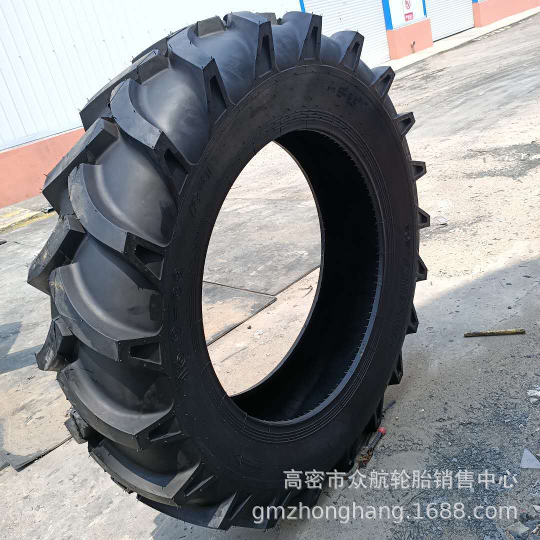 农业拖拉机轮胎徐轮甲字16.9-30 16.9-34 16.9-38 R-1人字花纹图片