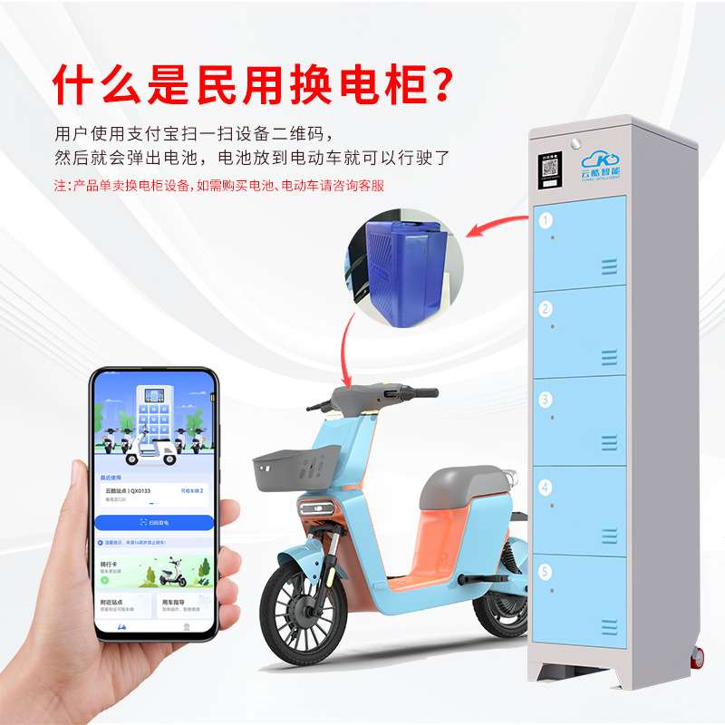 共享租车换电柜 租车出行短途出差旅游景点共享换电柜 车柜一体