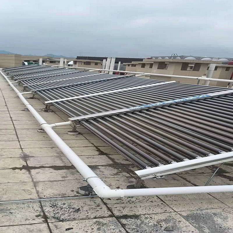 厂家直销 全玻璃三高紫金管集热器商用真空管集热器工程联箱