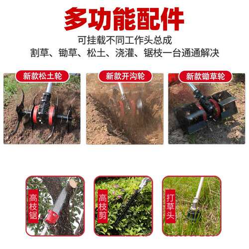 汽油多功能割灌机四冲程GX35背负打草机二冲CG520侧挂便携割草机