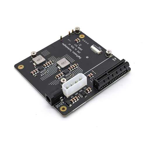 树莓派Pi5 PCle转标准PCIe x4插槽扩展板 兼容多种PCIe扩展 X1010