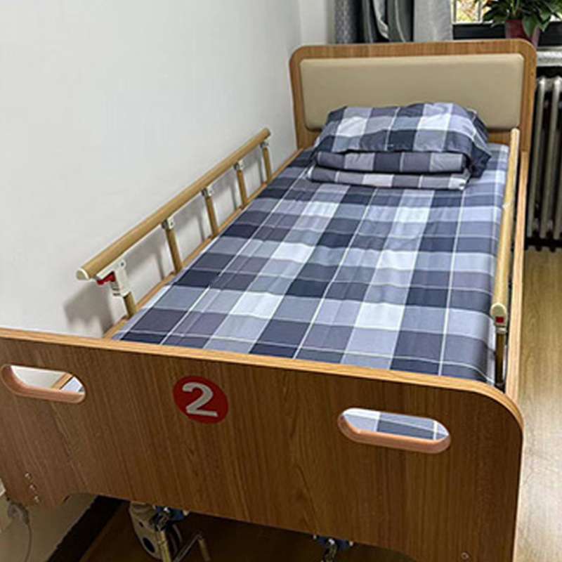 源头工厂康养服务中心敬老院家用 实木单双摇护理床 养老院用的床